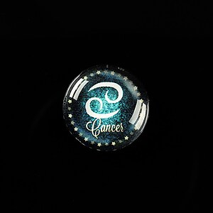 Cabochon sticla 18mm "Zodiac Signs" rac cod 422