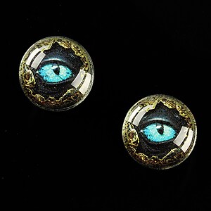 Cabochon sticla 16mm "Dragon Eye" cod 471