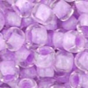 Margele Toho rotunde 6/0 - Inside-Color Crystal/Lilac Lined