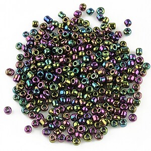 Margele de nisip perlate 2mm (50g) - cod 281 - multicolor