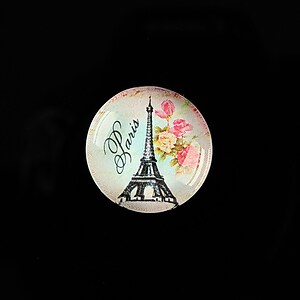 Cabochon sticla 20mm C'est Paris cod 560