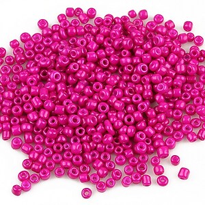 Margele de nisip opace 2mm (50g) - cod 343 - roz bonbon