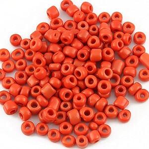 Margele de nisip opace 4mm (50g) - cod 162 - rosu-portocaliu