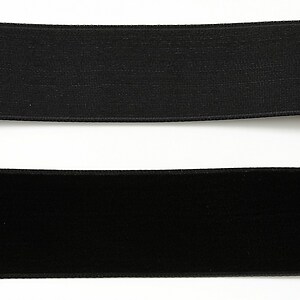 Panglica catifea neagra, latime 2,5cm (50cm)