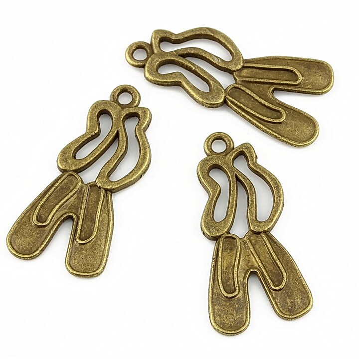 Charm bronz balerini 28x14mm