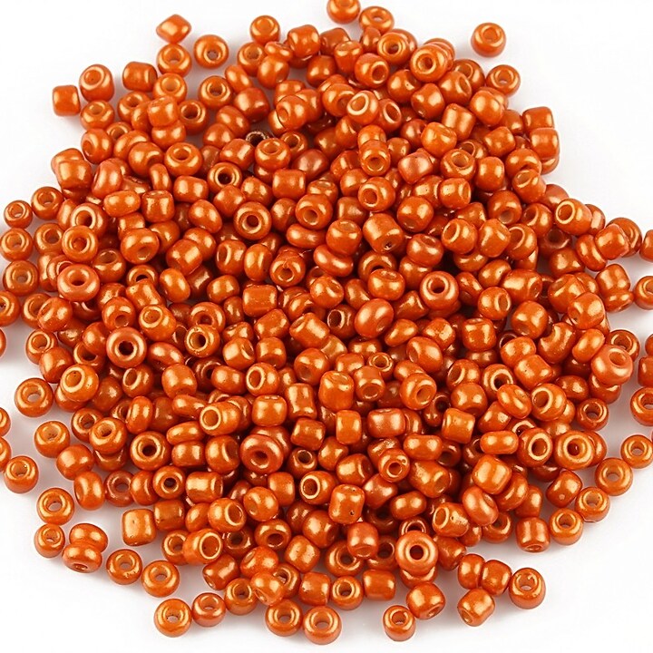 Margele de nisip 2mm lucioase (50g) - cod 357 - portocaliu