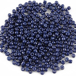 Margele de nisip 2mm opace (50g) - cod 363 - bleumarin