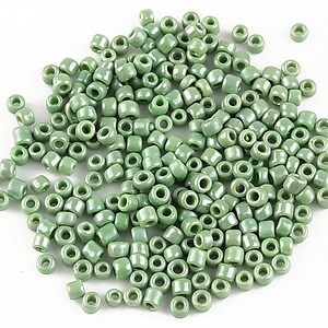 Margele de nisip 3mm lucioase (50g) - cod 411 - verde