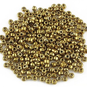 Margele de nisip 3mm lucioase (50g) - cod 419 - bronz