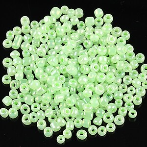 Margele de nisip 3mm perlate (50g) - cod 421 - verde deschis