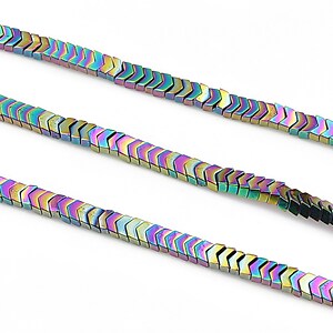 Hematit electroplacat 2x3mm - multicolor