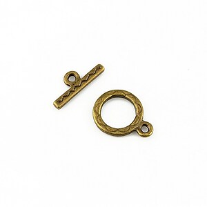 Inchizatoare toggle bronz 15x11mm