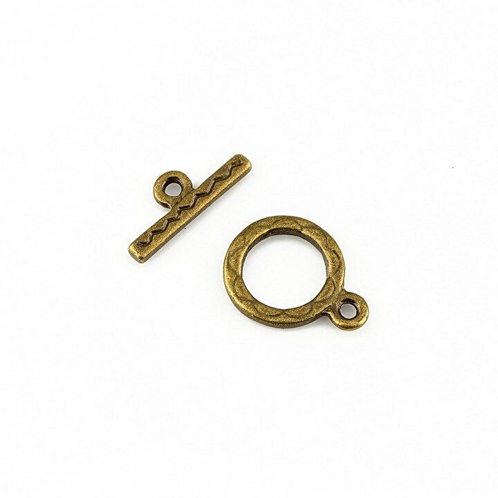 Inchizatoare toggle bronz 15x11mm