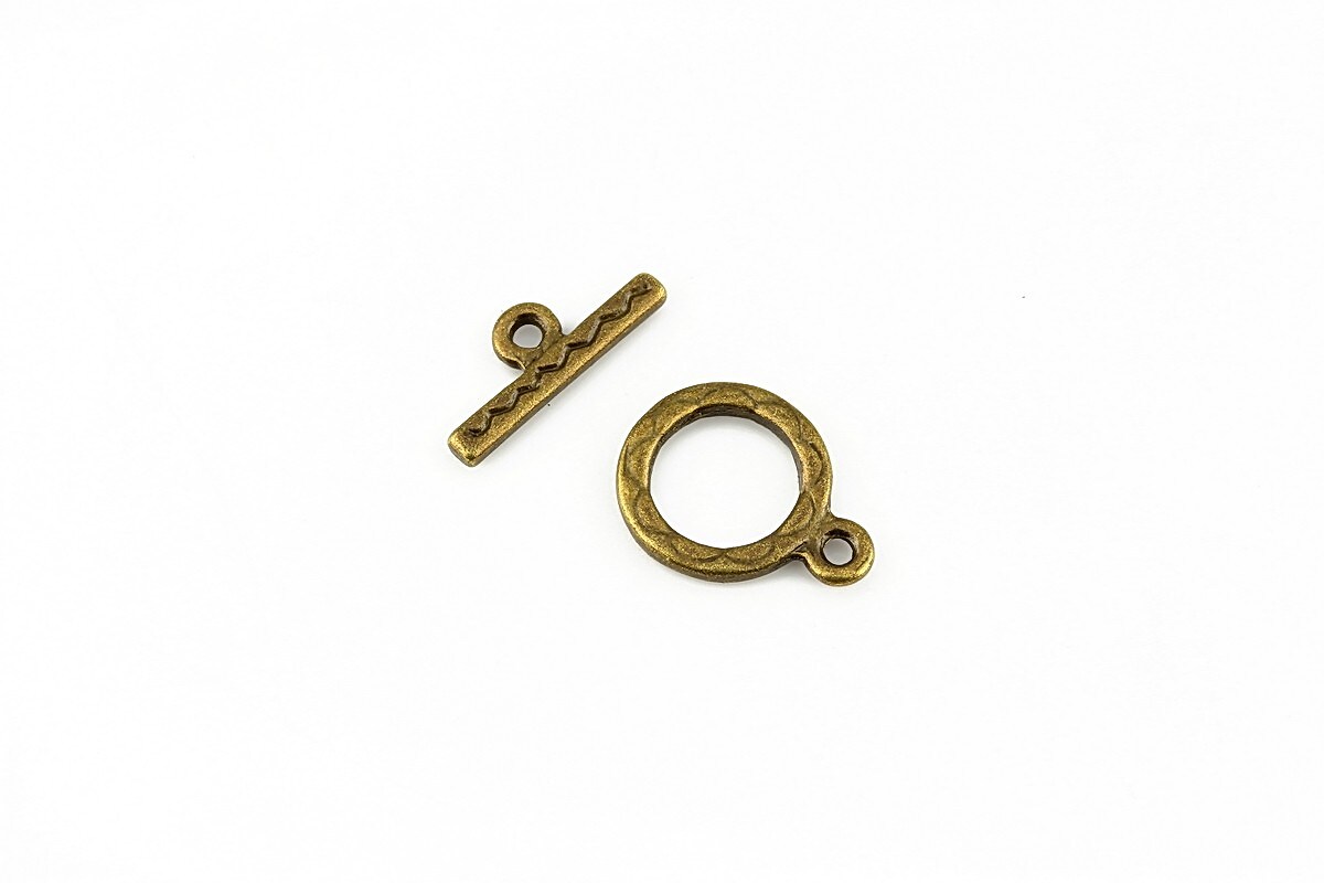 Inchizatoare toggle bronz 15x11mm