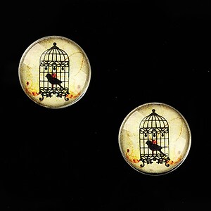 Cabochon sticla 16mm "Old Props" cod 629