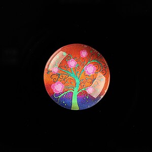 Cabochon sticla 20mm "Tree of Life" cod 766