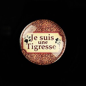 Cabochon sticla 25mm "Je suis" cod 796