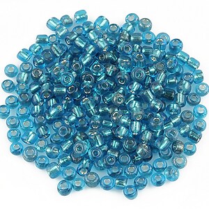 Margele de nisip cu foita 3mm (50g) - cod 450 - albastru