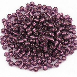 Margele de nisip cu foita 3mm (50g) - cod 448 - mov