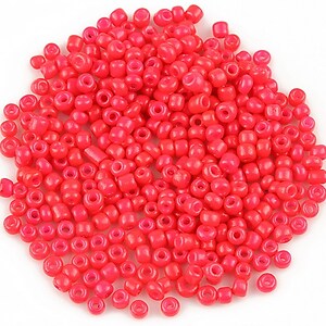 Margele de nisip 2mm lucioase (50g) - cod 500 - rosu deschis