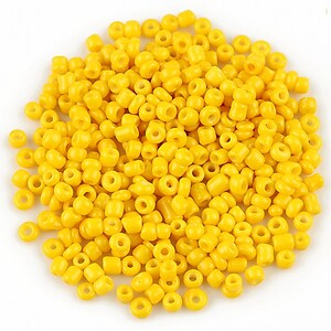 Margele de nisip 2mm opace (50g) - cod 524 - galben portocaliu