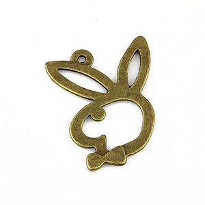 Pandantiv bronz iepuras Playboy 30x24mm