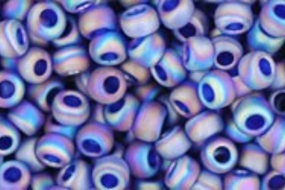 Margele Toho rotunde 8/0 - Trans-Rainbow-Frosted Cobalt