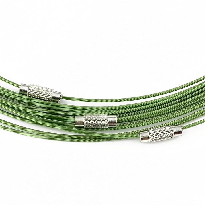 Baza siliconata colier, diametru 14,5cm - verde