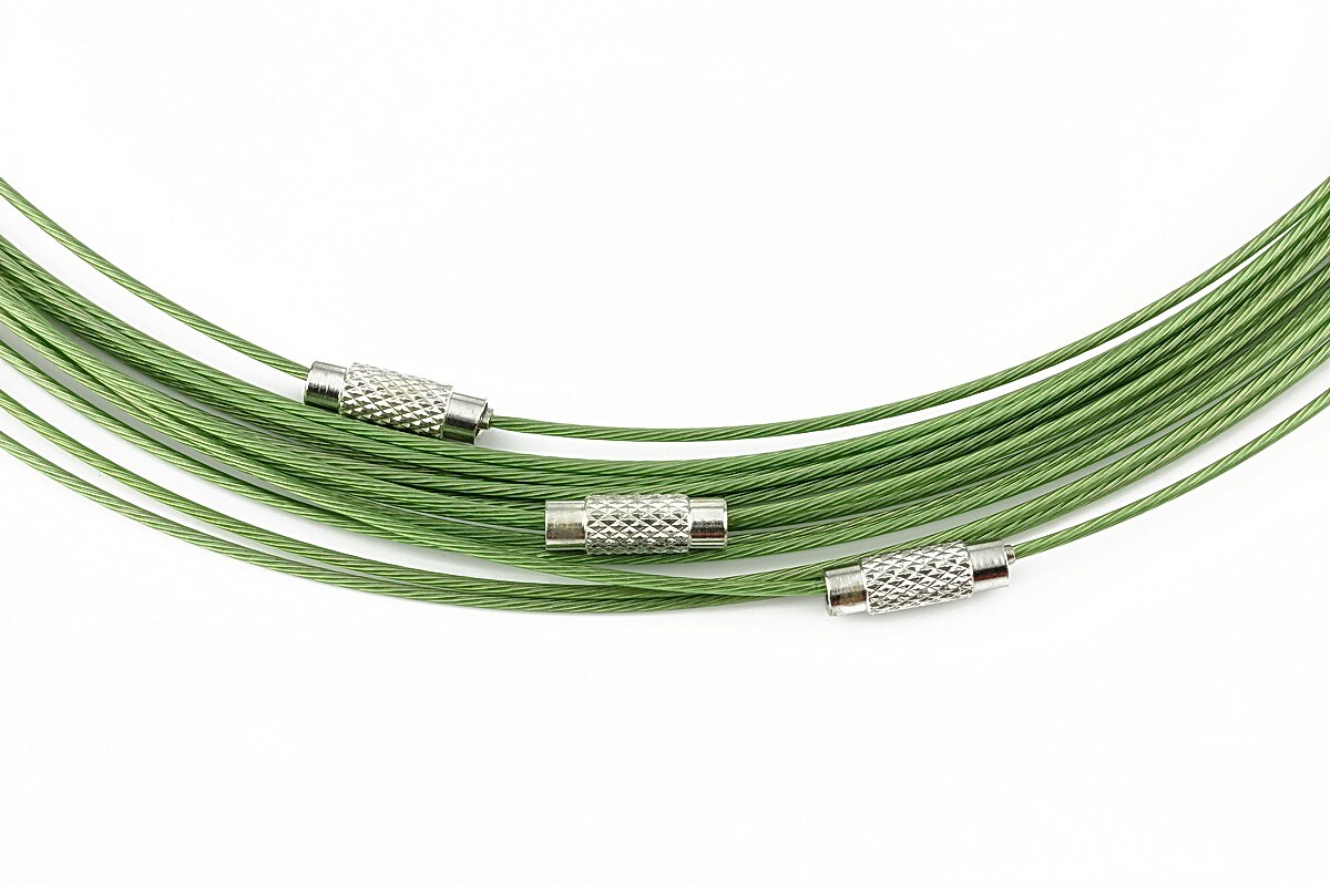 Baza siliconata colier, diametru 14,5cm - verde