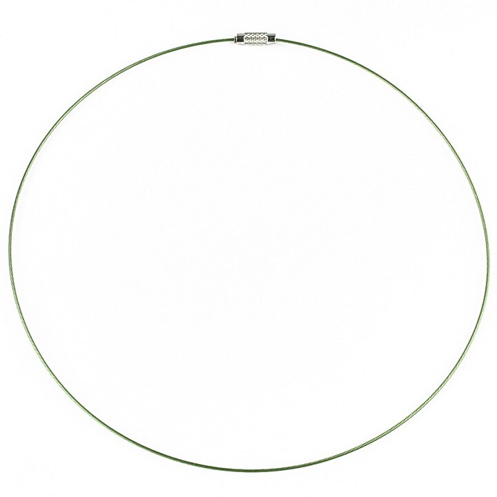 Baza siliconata colier, diametru 14,5cm - verde