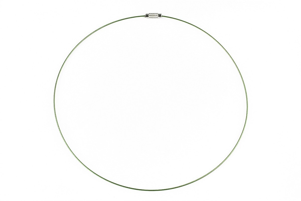 Baza siliconata colier, diametru 14,5cm - verde