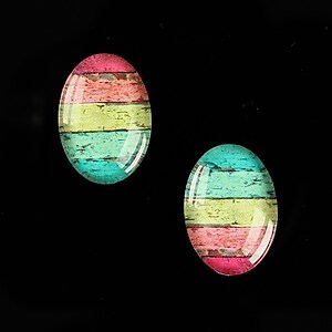 Cabochon sticla 18x13mm "Background" cod 848