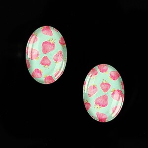 Cabochon sticla 18x13mm "Background" cod 850