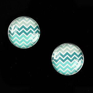 Cabochon sticla 16mm "Pattern" cod 879