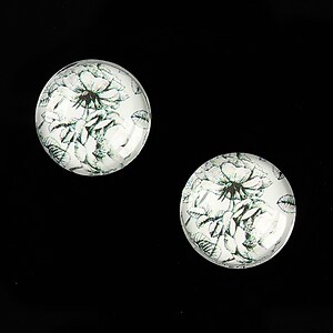 Cabochon sticla 16mm "Pattern" cod 891