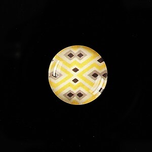 Cabochon sticla 18mm "Pattern" cod 910