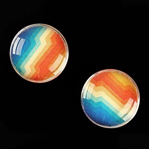 Cabochon sticla 18mm "Pattern" cod 921