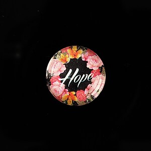 Cabochon sticla 18mm "Hope" cod 925