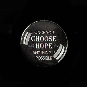 Cabochon sticla 25mm "You can choose" cod 930