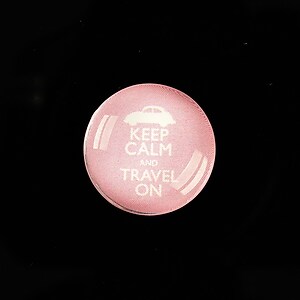 Cabochon sticla 20mm "Always Keep Calm" cod 953