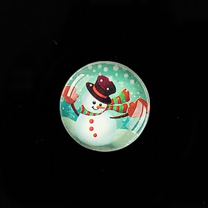 Cabochon sticla 20mm "Christmas" cod 985