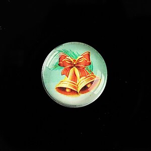 Cabochon sticla 20mm "Christmas" cod 986