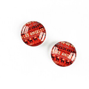 Cabochon sticla model Craciun 14mm cod A5395