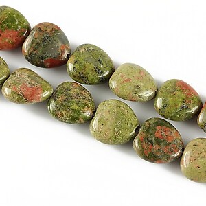 Unakite inima 10mm