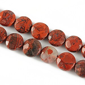 Breciatted jasper banuti fatetati 10mm