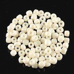 Margele de nisip 4mm (50g) - cod 544 - alb fildes