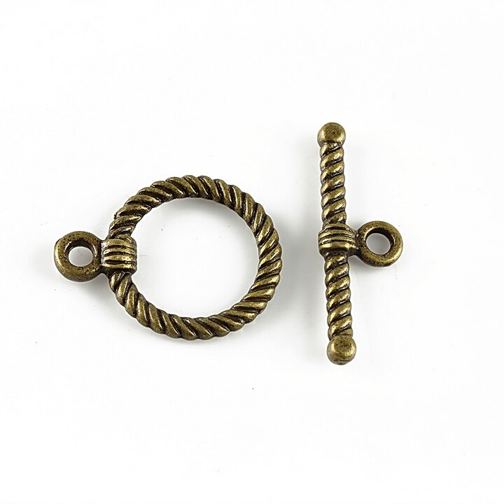 Inchizatoare toggle, bronz 22x17mm