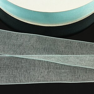 Panglica organza, latime 2cm (1m) - bleu