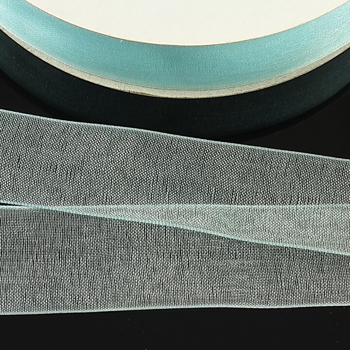 Panglica organza, latime 2cm (1m) - bleu