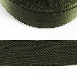 Panglica saten latime 2,5cm (1m) - verde militar